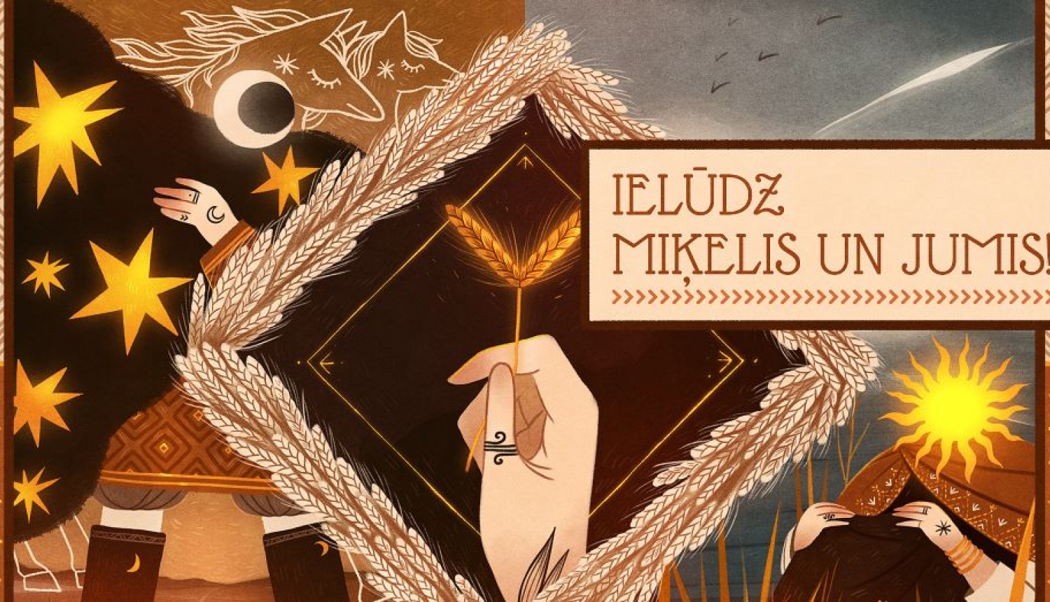 Ielūdz Miķelis un Jumis, svētku vizuālis